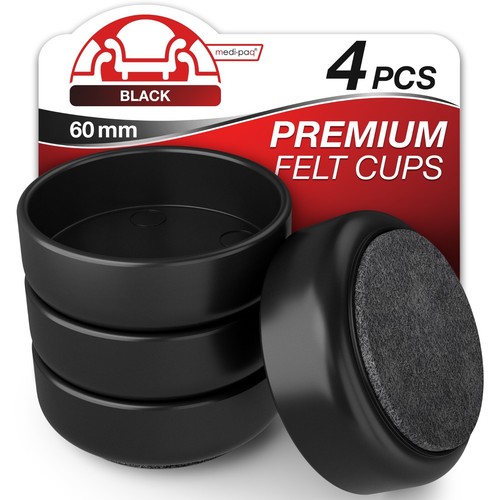 Castor cups felt pads - cups,