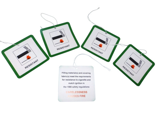 Fire safety labels - x, for