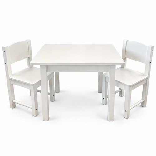 Kids white wooden table and - white,