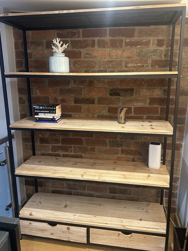 Iron frame mango - wood, shelving